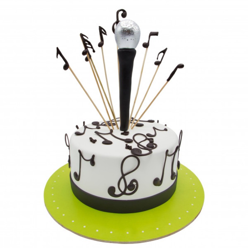 Music fondant cake